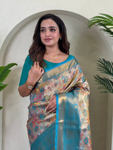 Kanchipuram Silk Golden Zari Woven Saree